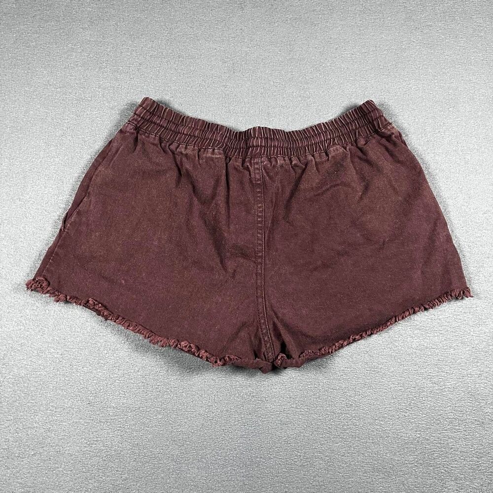 Volcom Women's Brown and Burgundy Shorts - Picture 2 of 6